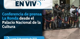 Retransmisión: Conferencia de prensa La Ronda desde el Palacio Nacional de la Cultura. Foto La Hora: Gobierno de Guatemala.