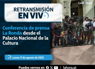 Retransmisión: Conferencia de prensa La Ronda desde el Palacio Nacional de la Cultura. Foto La Hora: Gobierno de Guatemala.