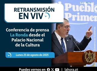 Retransmisión: Conferencia de prensa La Ronda desde el Palacio Nacional de la Cultura. Foto La Hora: Gobierno de Guatemala.