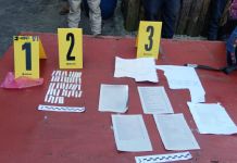 Localizan hojas con contactos telefónicos y celulares tras requisa en el Centro de Detención Preventiva de Cobán. Foto La Hora: MP