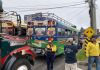 Localizan piloto de bus extraurbano con licencia falsa en Santa Catarina Punila. Foto La Hora: Sebastián Siero