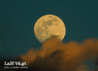 Representación de la luna llena de Esturión. Foto La Hora: Evato