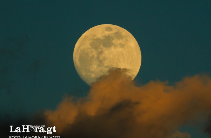Representación de la luna llena de Esturión. Foto La Hora: Evato