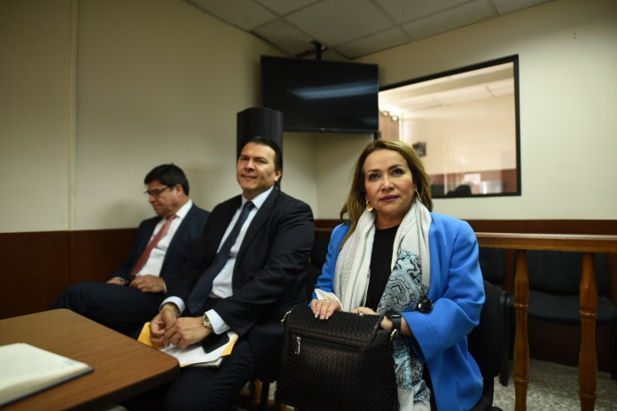 De izquierda a derecha: los magistrados Ranulfo Rojas, Gabriel Aguilera e Irma Elizabeth Palencia. Foto: La Hora / Fabricio Alonzo. 