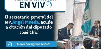 El secretario general del MP, Ángel Pineda, acude a citación del diputado José Chic. Foto La Hora: Joel Maldonado.