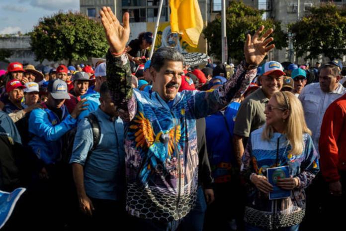 El presidente de Venezuela, Nicolás Maduro, anunció este lunes el despliegue de 4,5 millones de milicianos, componente de la Fuerza Armada Nacional Bolivariana. Foto La Hora: EFE Archivo.