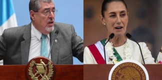 Arévalo y Sheinbaum abordan seguridad, migración y conexión ferroviaria en reunión bilateral. Foto La Hora: EFE.