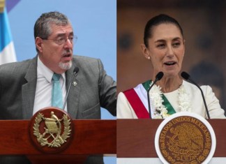 Arévalo y Sheinbaum abordan seguridad, migración y conexión ferroviaria en reunión bilateral. Foto La Hora: EFE.