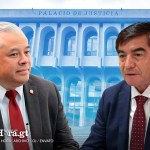 El secretario de Comunicación y Protocolo, Moisés Jerez, y el presidente del OJ, Teódulo Cifuentes. Diseño: La Hora / Alejandro Ramírez.