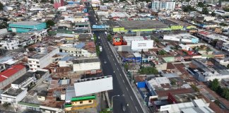 Reabren la Calle Martí tras trabajos de mantenimiento vial. Foto La Hora: X Ricardo Quiñonez.