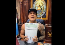 Firma de cheques de paso a desnivel de cuchilla el Milagro dice Neto. Foto La Hora: captura.
