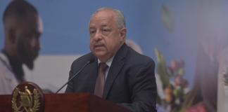 Canciller Carlos Ramiro Martínez, en conferencia de prensa este lunes 11 de agosto