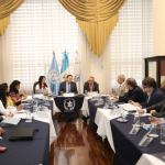 La delegación de OIT se reunió con magistrados de la CSJ el pasado miércoles. Foto La Hora: OJ