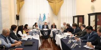 La delegación de OIT se reunió con magistrados de la CSJ el pasado miércoles. Foto La Hora: OJ
