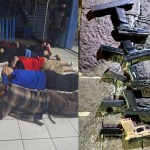 Comando Antisecuestros libera a  guardias retenidos del SP e incauta arma a privados de libertad. Foto La Hora: PNC.