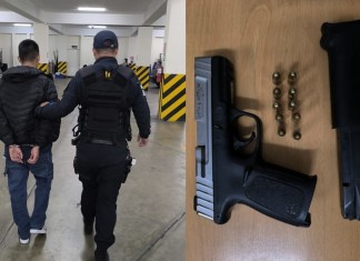 PNC captura a dos presuntos pandilleros que planeaban ataque armado en colonia La Enriqueta. Foto La Hora: PNC.