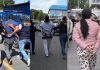 Presuntos extorsionistas capturados durante operativos en el departamento de Guatemala. Foto La Hora: PNC