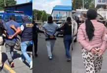 PNC confirma la captura de 18 presuntos extorsionistas tras operativos realizados en el departamento de Guatemala Presuntos extorsionistas capturados durante operativos en el departamento de Guatemala. Foto La Hora: PNC