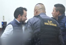 Luis Pacheco y Héctor Chaclán, exdirectivos de 48 Cantones guardan prisión preventiva desde abril pasado. Foto La Hora: Fabricio Alonzo