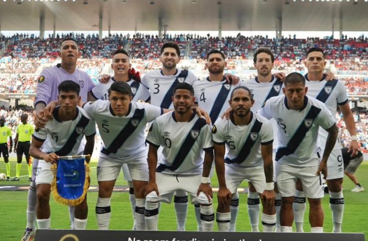 Selección Nacional antes del partido contra EE.UU. Foto La Hora: Fedefut