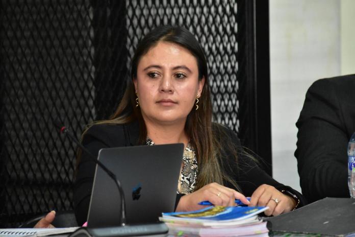 La fiscal de la FECI, Paola Pimentel, fue denunciada por el fiscal Rafael Curruchiche. Foto La Hora: Daniel Ramírez.