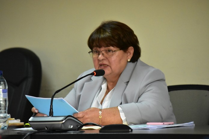 La jueza Patricia Verás confirma descartar la prueba reina contra la fiscal Paola Pimentel y el MP se queda sin sustento para acusarla. Foto La Hora: Daniel Ramírez.