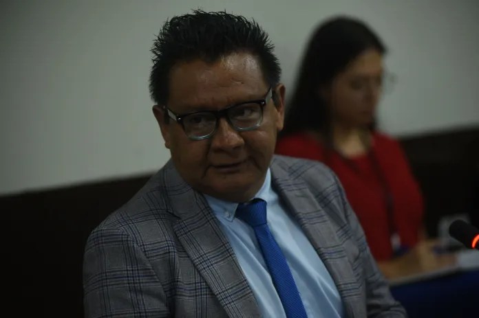 El juez Pedro Laynez tiene en sus manos dar inicio a la etapa intermedia y decidir si los cuatro sindicados enfrentan un juicio. Foto La Hora: Fabricio Alonzo.
