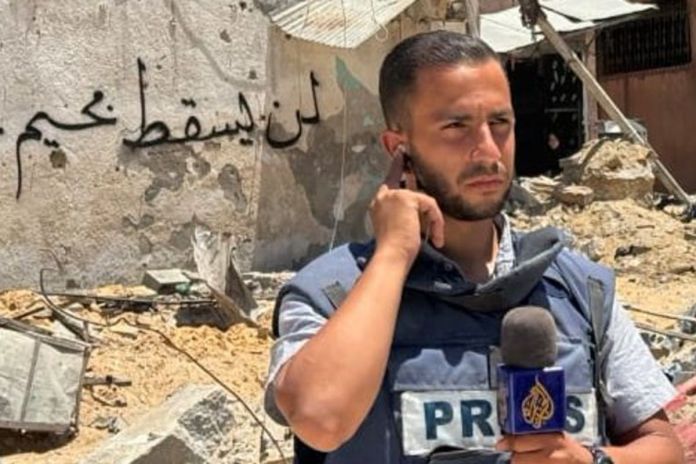 Periodista Anas Al Sharif que murió en Gaza. Foto La Hora: Redes sociales de Anas Al Sharif