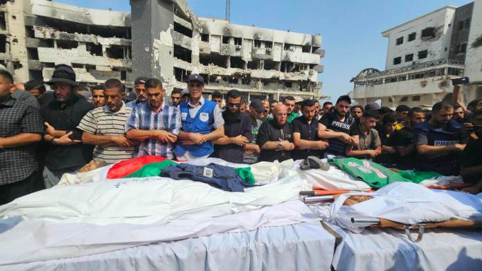 Periodistas asesinados en Gaza