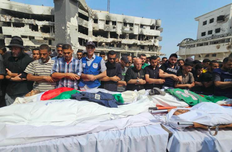 Periodistas asesinados en Gaza