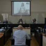 Tribunal de Mayor Riesgo A realiza juicio contra tres exagentes de PNC vinculados al Plan Gavilán. Foto La Hora: Fabricio Alonzo
