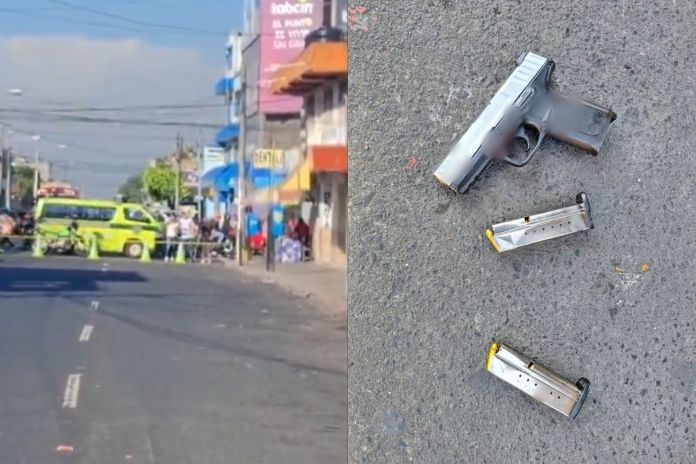 Presunto sicario herido y capturado tras enfrentamiento armado en zona 12 capitalina. Foto La Hora: PNC