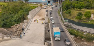 Trabajos de Covial realizados en el Puente Tubac que conecta a Villa Nueva y San Miguel Petapa