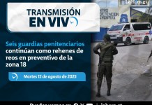 En vivo: Seis guardias penitenciarios continúan como rehenes de reos en preventivo de la zona 18.