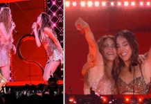 Shakira sorprende en México al invitar a Danna a cantar «Soltera» en su concierto Shakira y Danna