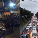 Caos vehicular en la capital: tráiler averiado colapsa Periférico Norte por segundo día consecutivo. Foto La Hora: Foto Amilcar Montejo- Tránsito Mixco.