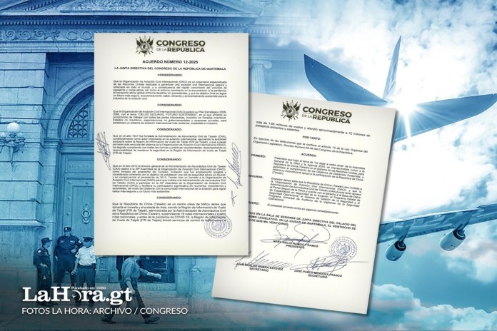 El acuerdo legislativo 12-2025 muestra el apoyo a la República de China (Taiwán) por parte del Congreso de la República. Arte: La Hora / Alejandro Ramírez