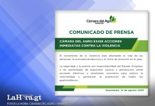 Cámara del Agro exige al Estado acciones inmediatas para frenar la violencia en el país Cámara del Agro