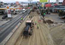 Los trabajos en la Calle Martí avanzan, según informó el jefe edil, Ricardo Quiñónez. Foto: Alcalde de Ricardo Quiñónez