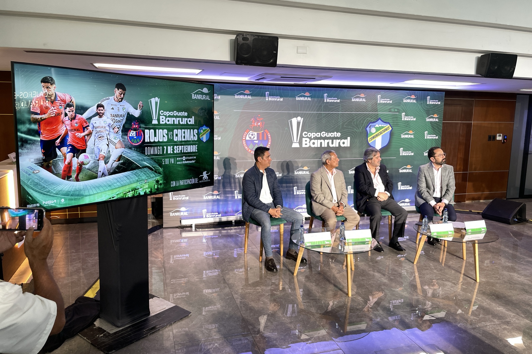 Presentación de la segunda edición de Copa Guate Banrural. Foto: La Hora/ José Orozco.