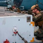 Estados Unidos comparte imágenes de militares desplegados en el Caribe para el combate del cartel de los Soles. Foto: EFE