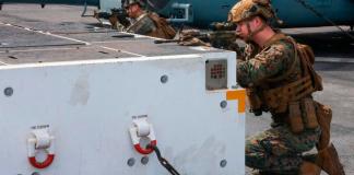 Estados Unidos comparte imágenes de militares desplegados en el Caribe para el combate del cartel de los Soles. Foto: EFE