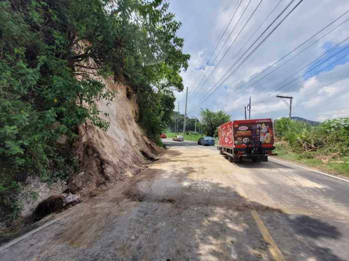 Autoridades habilitaron el paso entre Villa Canales y Boca del Monte tras derrumbe. Foto La Hora: Conred