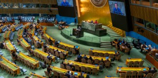Fotografía de archivo de la Asamblea General de la ONU. Foto La Hora: EFE