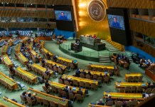 ONU aprueba creación del primer panel científico para regular la Inteligencia Artificial Fotografía de archivo de la Asamblea General de la ONU. Foto La Hora: EFE
