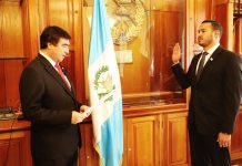 A puerta cerrada, el presidente del OJ, Teódulo Cifuentes, juramentó al nuevo secretario de la CSJ, Emanuel Molina Castañeda. Foto La Hora: OJ