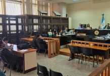 El Juzgado de Mayor Riesgo B continúo con la primera declaración en contra de la banda Los Mexicanos. Foto La Hora: Sergio Osegueda