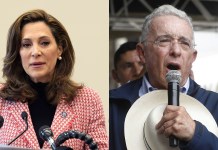 La congresista republicana de Estados Unidos, María Elvira Salazar, habló de la condena contra el expresidente colombiano, Alvaro Uribe. Foto La Hora: EFE