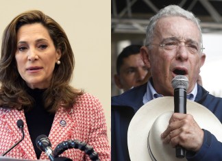 Congresista María Elvira Salazar señala de «infamia» la condena a Uribe y culpa a Petro La congresista republicana de Estados Unidos, María Elvira Salazar, habló de la condena contra el expresidente colombiano, Alvaro Uribe. Foto La Hora: EFE