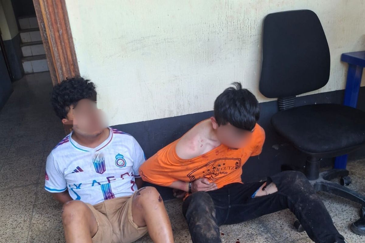 Capturan a dos presuntos asaltantes luego de atacar a la PNC para darse a la fuga en Barberena